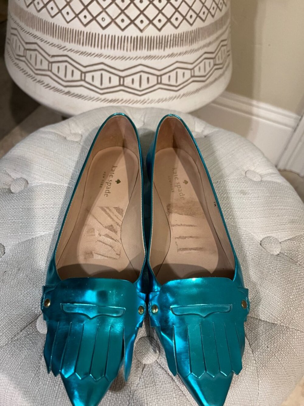 Kate Spade Turquoise Flats - Picture 6 of 8